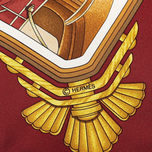 Hermes Silk Scarf ST.CHRISTOPHE ET L’ENFANT JESUS - Picture 3 of 3